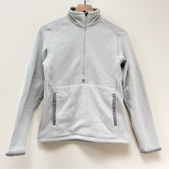 Patagonia Better Sweater Stripe Marsupial Half Zip Pullover Jacket Grey size S - Picture 2 of 11